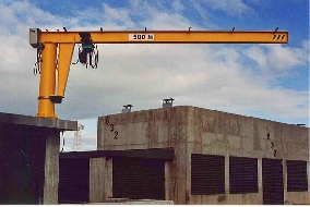 Grúas puente con plumas giratorias